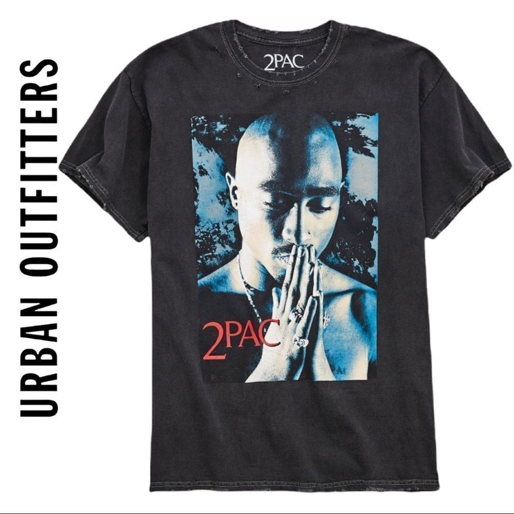 NEW Tupac Hands Urban Outfitters UO Tee Shirt T-Shirt S XXL